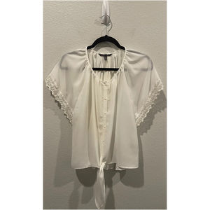 VICTORIA'S SECRET Antique White Lace Blouse